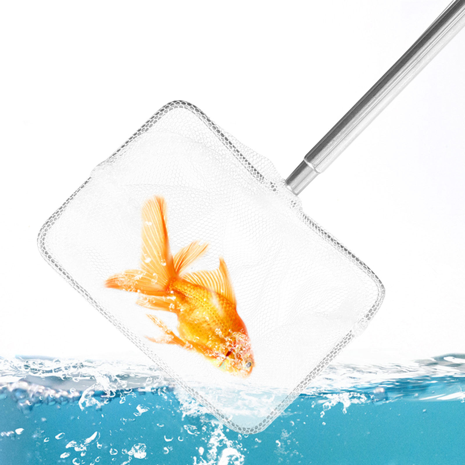 Aquarium Fish Net Small - Stainless Steel Fishing Net for Aquarium
