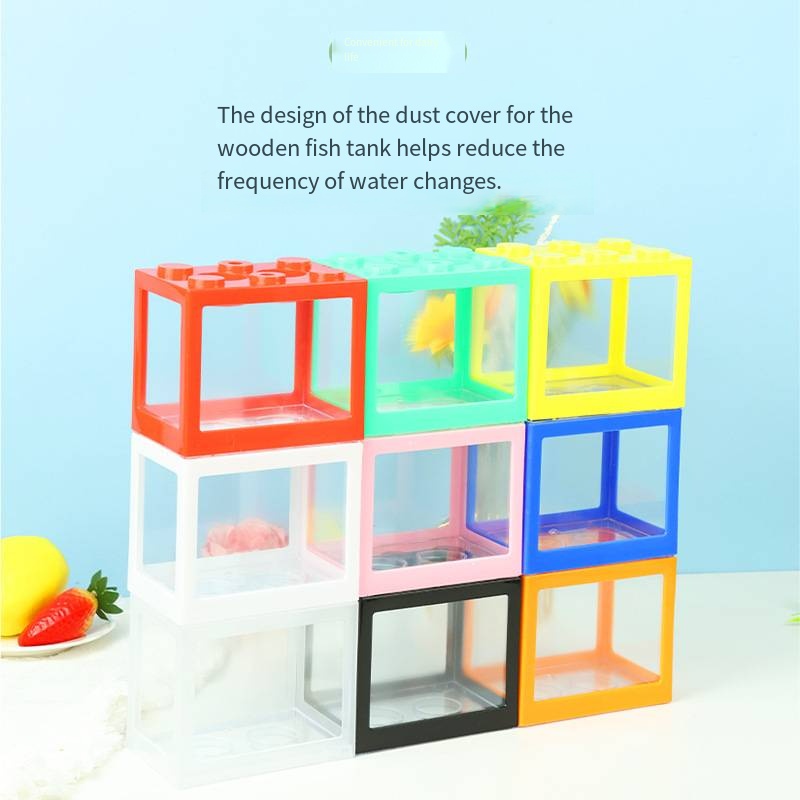 Novelty Block‑Shaped Mini Aqua - Aquarium Fish Goldfish review and price