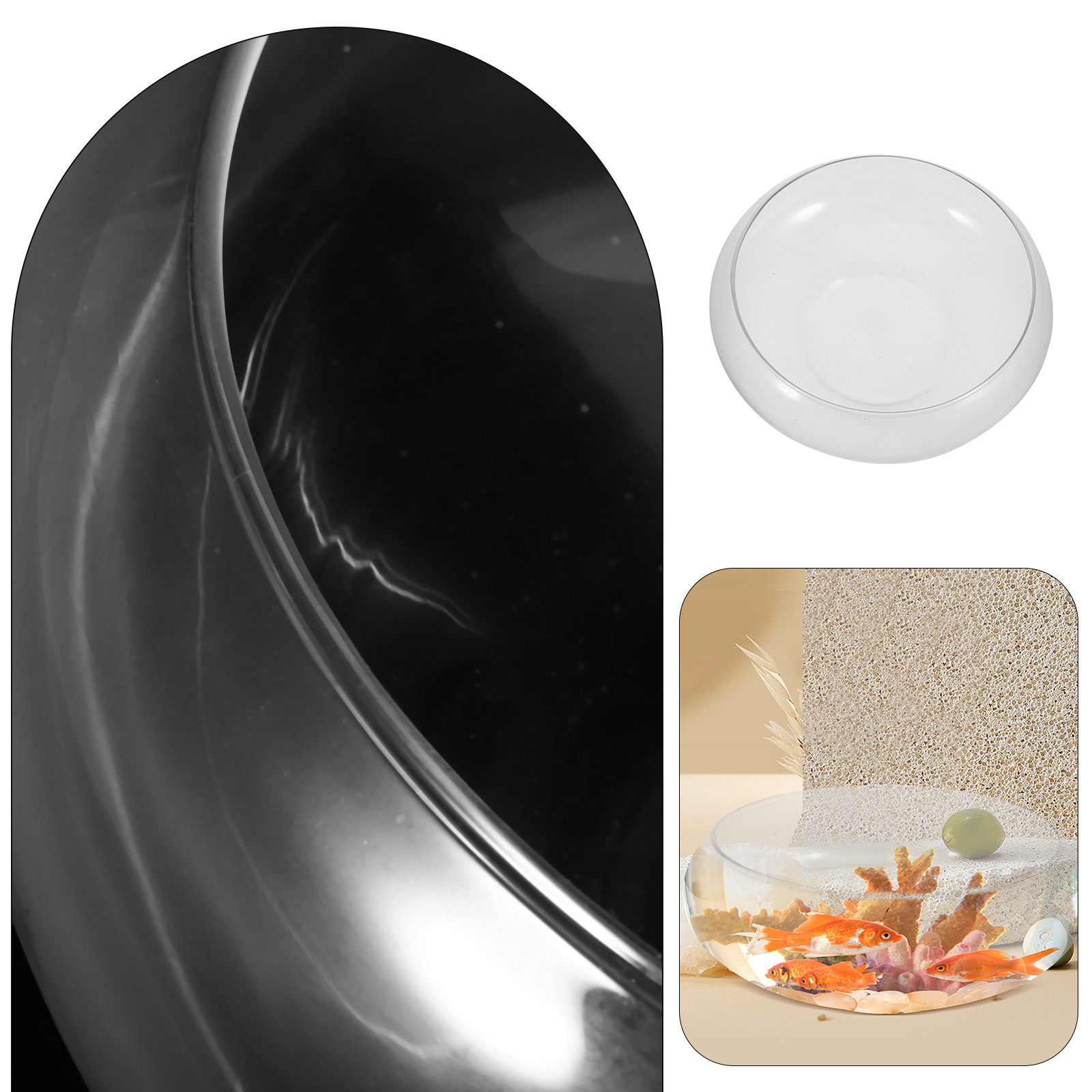 Glass Fish Bowl Small Fish Tan - Aquarium Fish Goldfish review and price