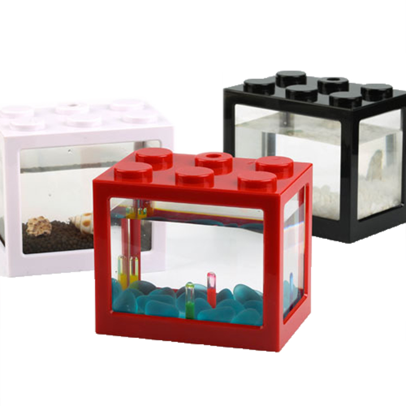 7 Color Mini Aquarium Betta Fi - Fish Toy In Aquarium review and price