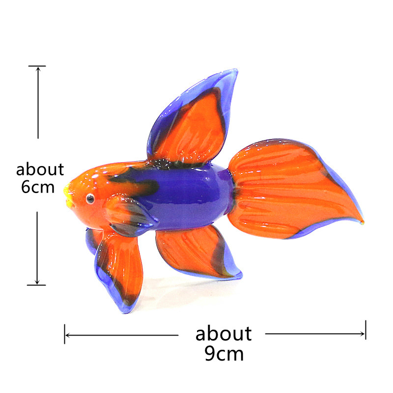 Orange Murano Glass Tropical F - Fish Toy In Aquarium review and price