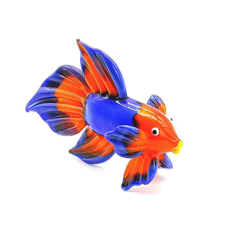 Orange Murano Glass Tropical F - Fish Toy In Aquarium review and price