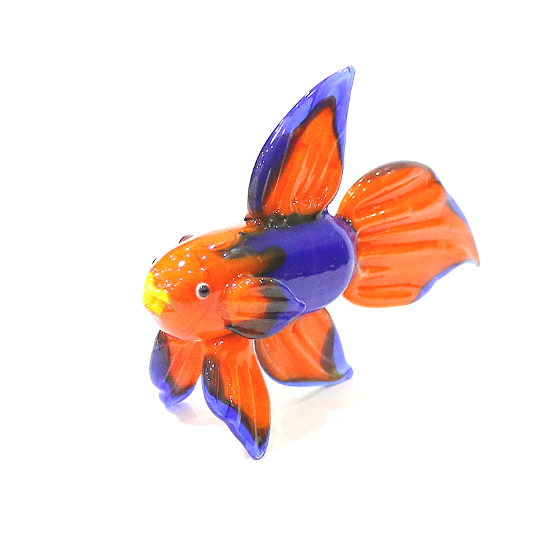 Orange Murano Glass Tropical F - Fish Toy In Aquarium review and price