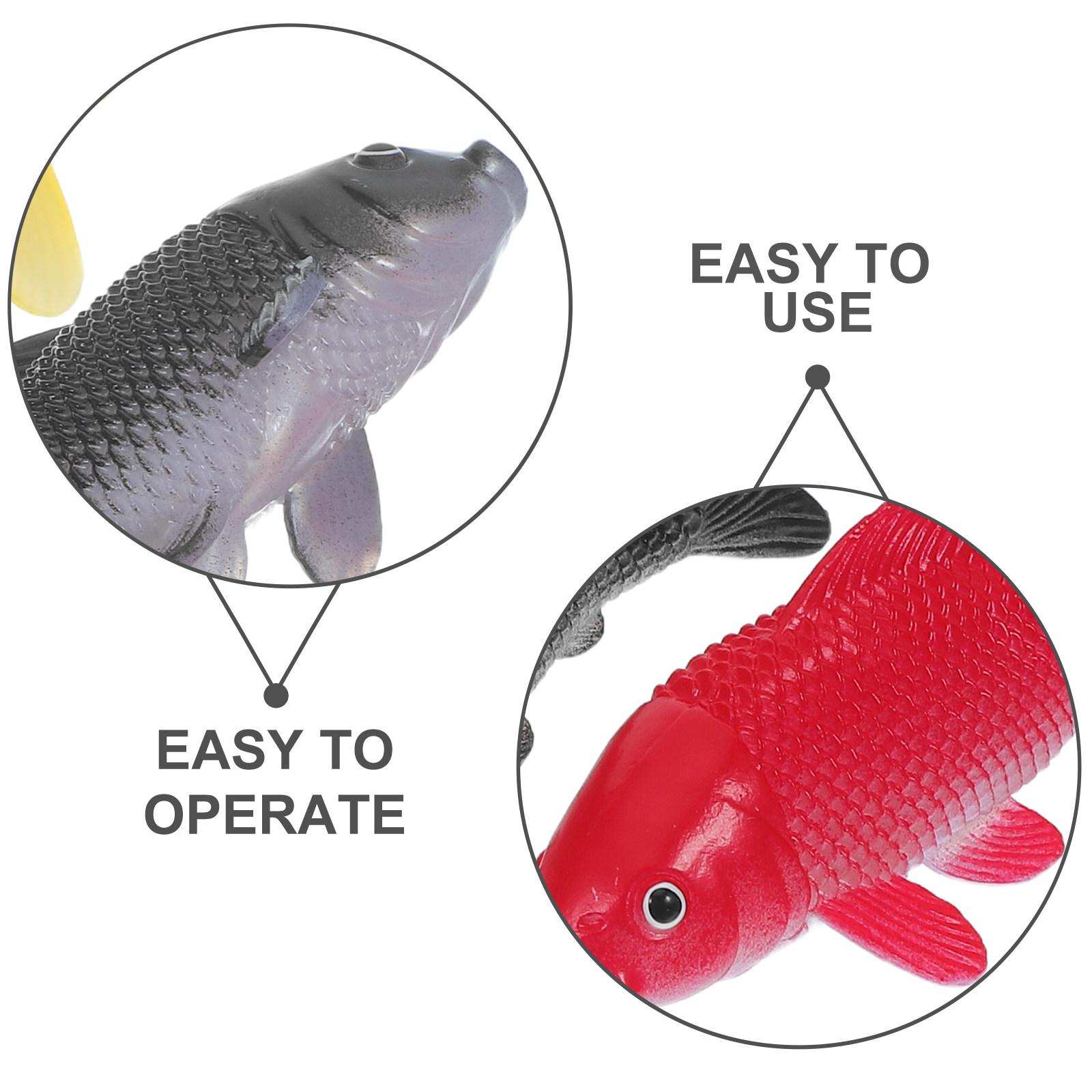 3pcs Fish Crafts Toys Realisti - Aquarium Fish Goldfish review and price