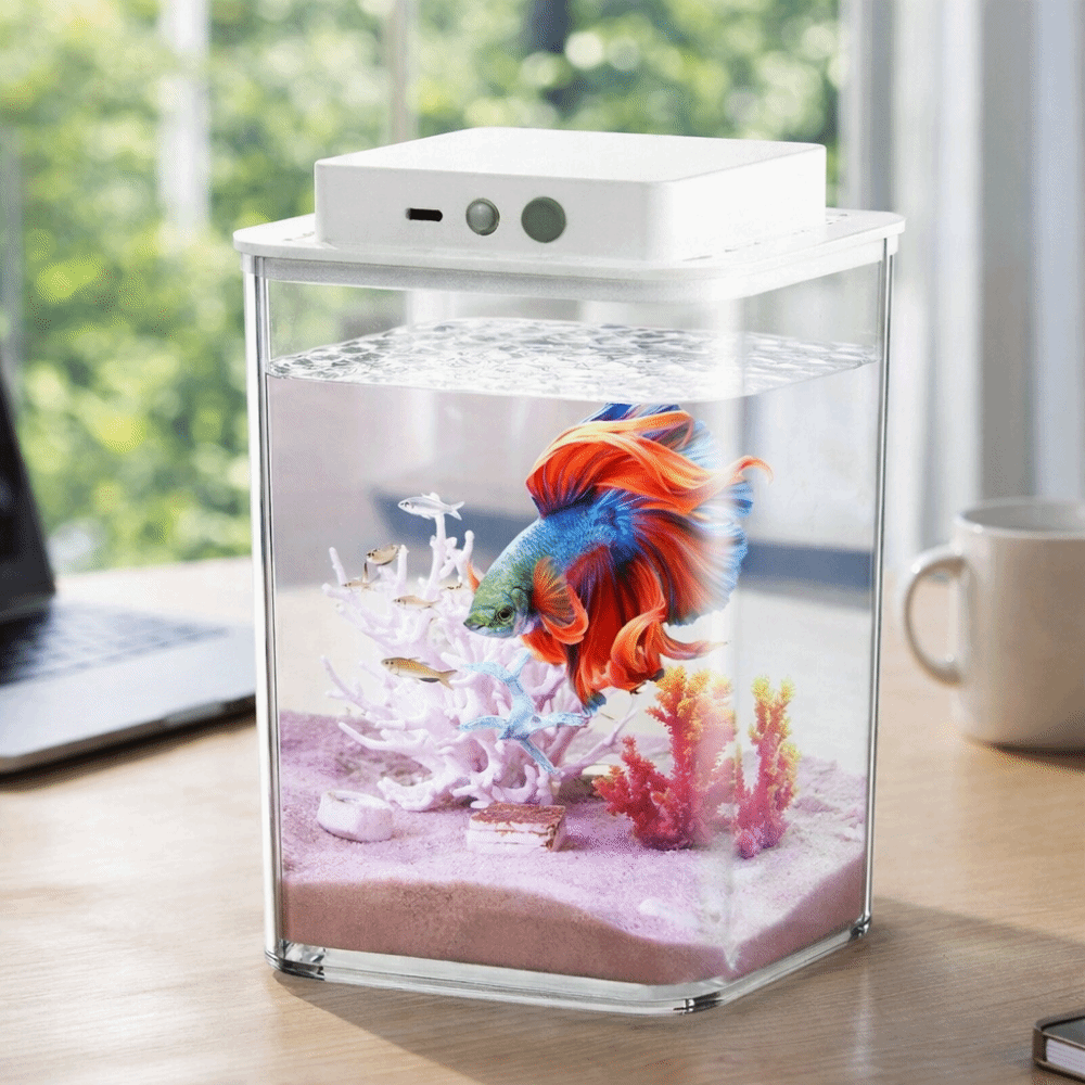 Transparent Betta Fish Tank In - Fish Toy In Aquarium review and price