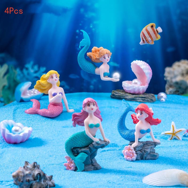 4Pcs Plastic Fish Tank Little  - Fish Toy In Aquarium review and price