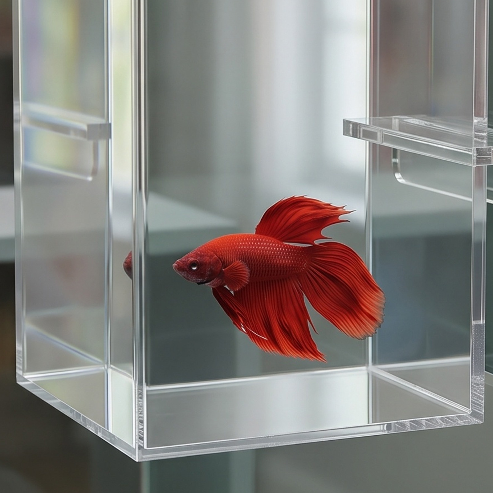 Clear Acrylic Negative Pressur - Aquarium Fish Betta review and price