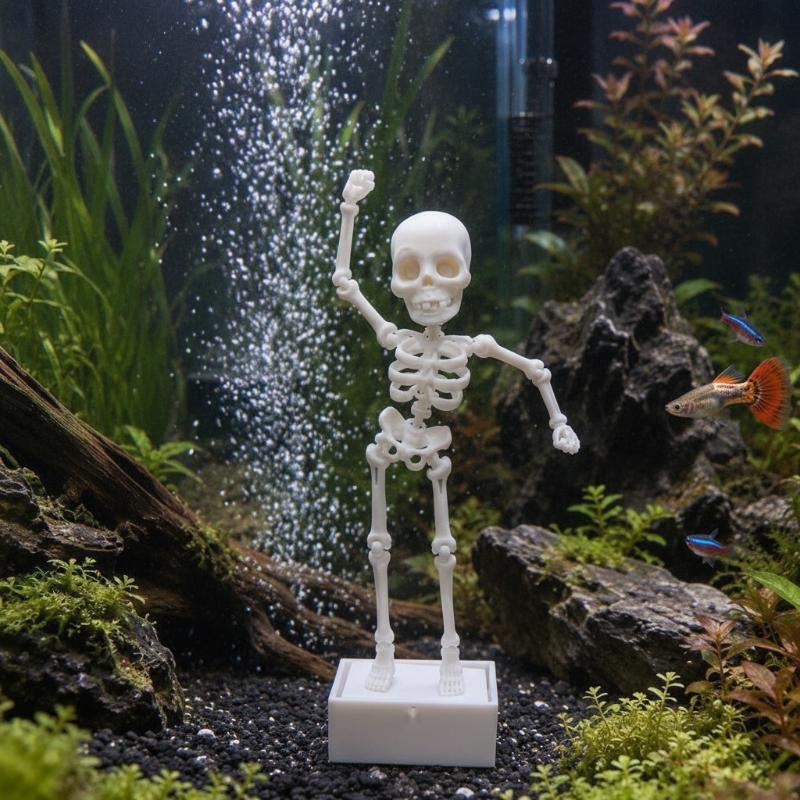 1Pcs Creative Dancing Skeleton - Aquarium Fish Diseases review and price