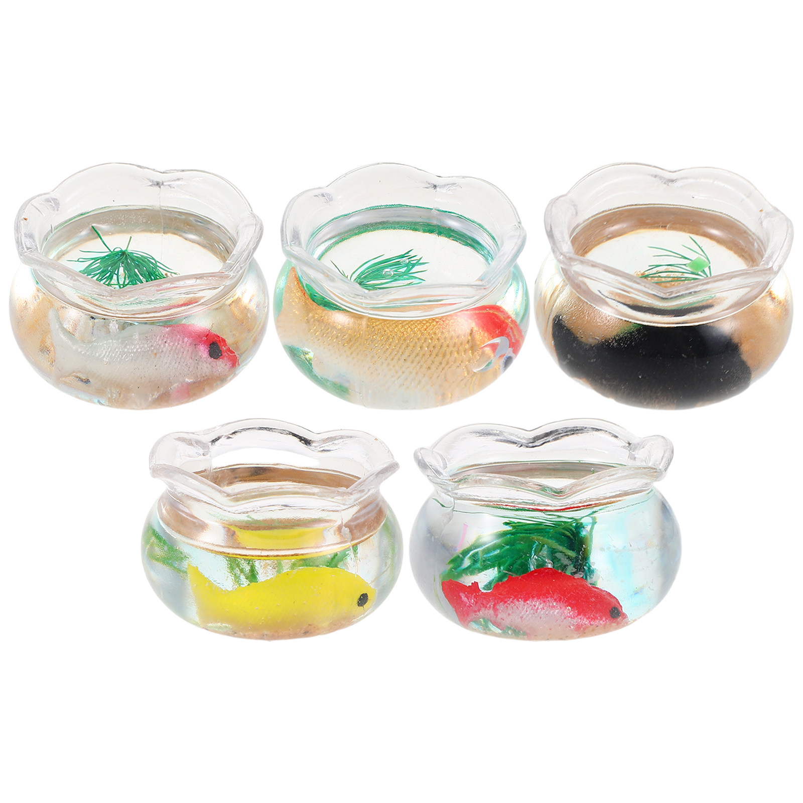 5Pcs Miniature Fish Bowl Small - Aquarium Fish Goldfish review and price